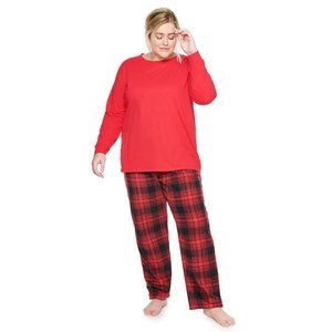 NWT Sonoma Long Sleeve Pajama Top & Microfleece Pajama Pant - Size XXL